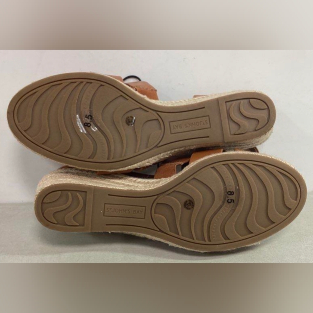 St John's Bay SJB Lexy Wedge Sandals Size 8.5 NWT MSRP $70 - Picture 4 of 5